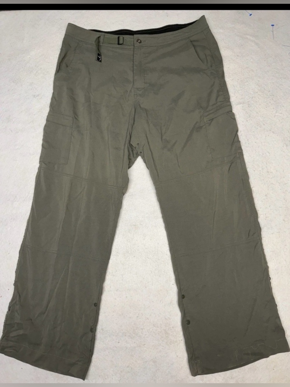 PrAna Stretch Zion Pant - Cargo Green 40 Waist x 32 Length